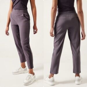 MOVING SALE! Athleta Brooklyn ankle pant in Dusty plum purple size 14 NWT